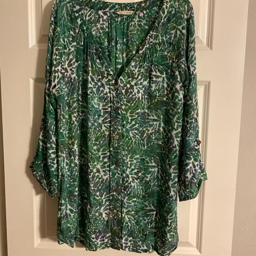 Soft Surroundings Barbuda Batik top